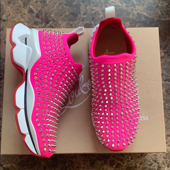 Christian Louboutin Donna Sock Spike Sneakers - Picture 2 of 10